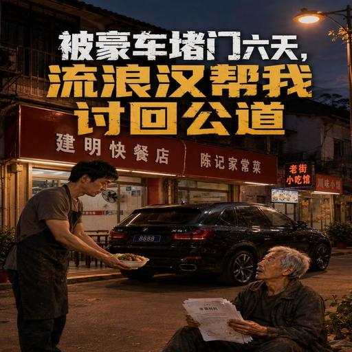 被豪车堵门六天，流浪汉帮我讨回公道
