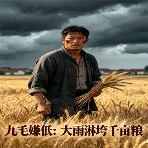 九毛嫌低：大雨淋垮千畝糧